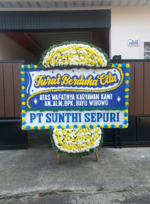 Papan Bunga Duka di Tangkerang Timur