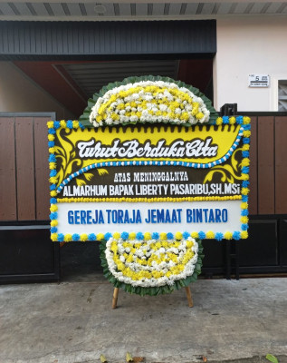 Papan Bunga Duka di Tangkerang Timur